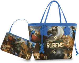 Louis Vuitton Rubens Art Inspired Bags PNG Image