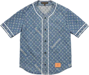 Louis Vuitton Supreme Collab Shirt PNG Image