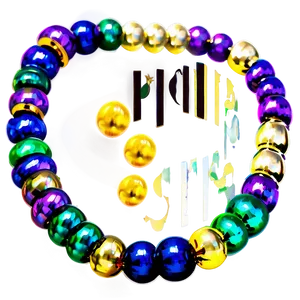 Louisiana Mardi Gras Beads Png Wbs15 PNG Image