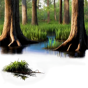 Louisiana Swamp Scene Png Poo PNG Image