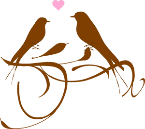 Love Birds Clip Art At Clker - Art Love Birds Png PNG image with transparent background