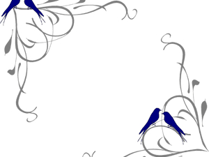 Love Birds Clipart Frame Png - Wedding Border Clipart Hd PNG image with transparent background