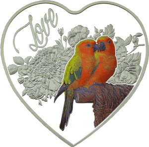 Love Birds With Heart, HD Png Download PNG image with transparent background