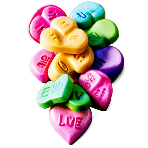 Love Candy Hearts Png Odv74 PNG Image