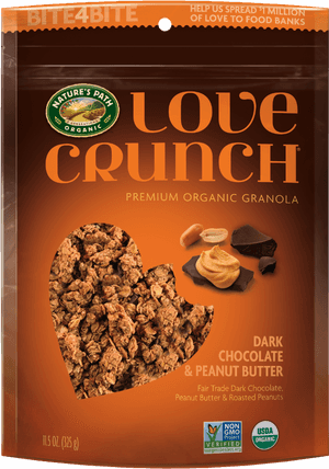 Love Crunch Dark Chocolate Peanut Butter, HD Png Download PNG with transparent background