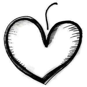 Love Heart Sketch PNG rna PNG