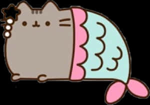 #love #martina #mermaid #pusheen #cat #sticker - Pusheen Cat Mermaid, HD Png Download PNG image with transparent background