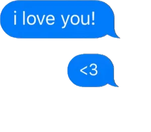 Love Message Heart Emoji Text PNG Image