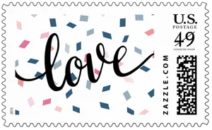 Love Postage Stamp Design PNG Image