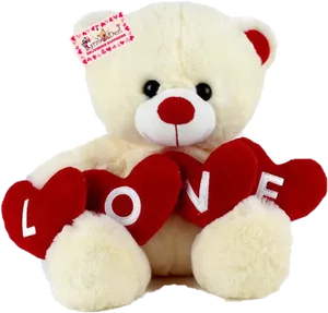 Love Teddy Bear With Hearts PNG Image