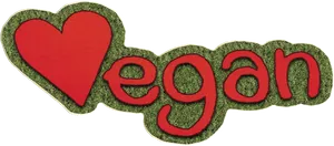 Love Vegan Logo PNG Image