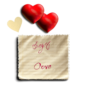Love You Paper Note PNG 06112024 PNG image with transparent background