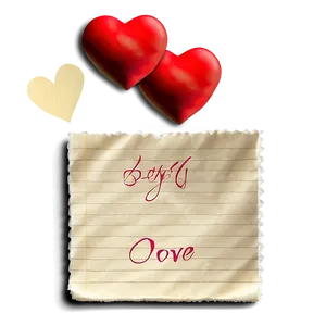 Love You Paper Note Png 06112024 PNG Image