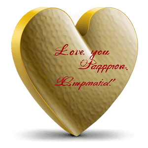 Love You Paper Note PNG dws PNG image with transparent background
