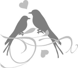 Lovebird Wedding Invitation Clip Art - Love Birds Purple Clipart, HD Png Download PNG image with transparent background