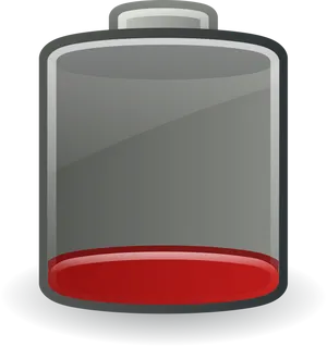 Low Battery Indicator Graphic PNG Image