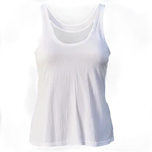 Low Cut White Tank Top Png 06282024 PNG Image