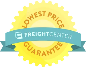 Lowest Price Guarantee Freight Center Badge PNG Image