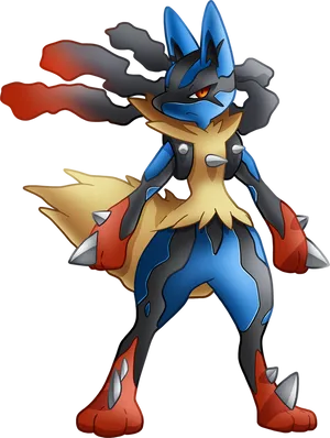 Lucario Pokemon Character Art PNG Image