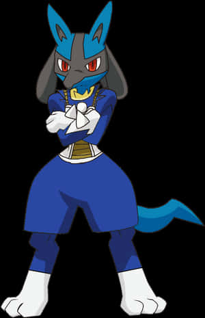 Lucario Standing Straight , Png Download - Pokemon Crossed Arms Png, Transparent Png PNG image with transparent background