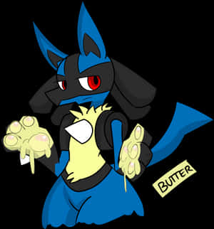 Lucario's Cute Paws And Butter 3 By Thekingofilluisons - Lucario Butter Paws, HD Png Download PNG image with transparent background