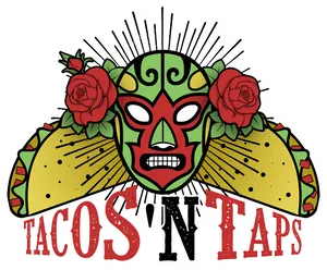 Luchador Tacosand Taps Graphic PNG Image