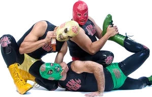 Luchadores_in_ Action.png PNG Image