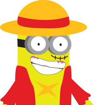 Luffy Minion - Monkey D. Luffy PNG image with transparent background