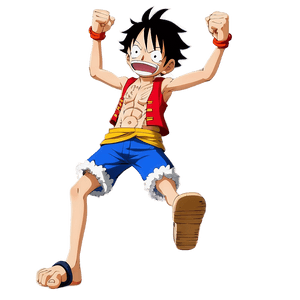 Luffy's Victory Pose PNG cka29 PNG image with transparent background