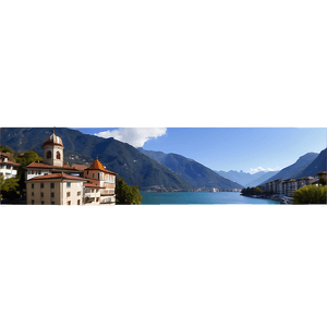 Lugano Lakeside View PNG hmn34 PNG