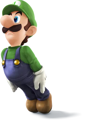 Luigi Classic Pose PNG Image