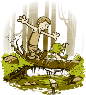 Luke Skywalker Leia Organa Chewbacca Mammal Vertebrate - Calvin And Hobbes Bridge, HD Png Download PNG image with transparent background