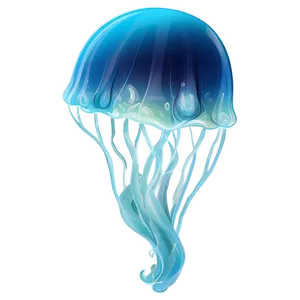 Luminescent Moon Jelly Illustration Png 53 PNG Image