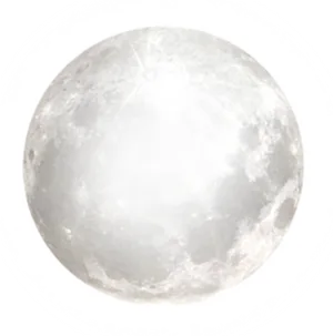 Luminous Full Moon Night Sky PNG Image