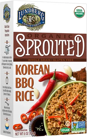 Lundberg Korean B B Q Rice Package PNG Image