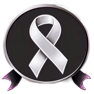 Lung Cancer Ribbon In Circle Png Xem44 PNG Image