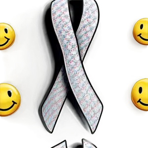 Lung Cancer Ribbon With Smiley Face Png 76 PNG Image