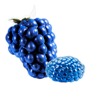 Luscious Blue Raspberry PNG eeg98 PNG