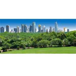 Lush Green City Skyline Png 06202024 PNG Image