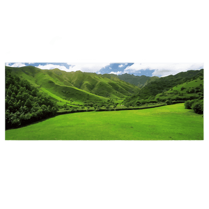 Lush Green Valley Landscape PNG 06232024 PNG image with transparent background