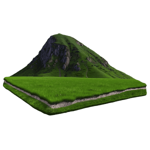 Lush Green Valley Landscape PNG onk53 PNG image with transparent background