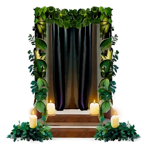 Lush Greenery Altar Png 06242024 PNG Image