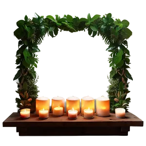 Lush Greenery Altar Png 06242024 PNG Image