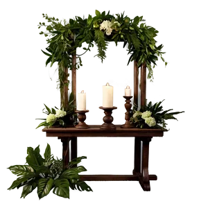 Lush Greenery Altar Png 58 PNG Image