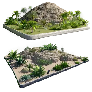 Lush Mesa Oasis Png Xpv PNG Image