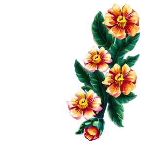 Lush Mexican Flowers Png Lst PNG Image