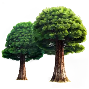 Lush Pine Tree Forest Png Rwv PNG Image