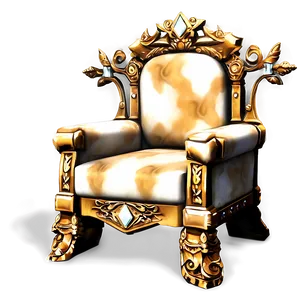 Luxe King's Throne Room Chair Png Rdu PNG Image