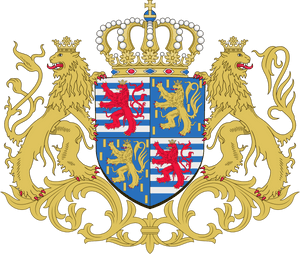 Luxembourg Coatof Arms PNG with transparent background