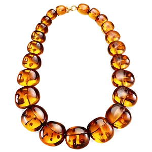 Luxurious Amber Necklace Png 06242024 PNG Image